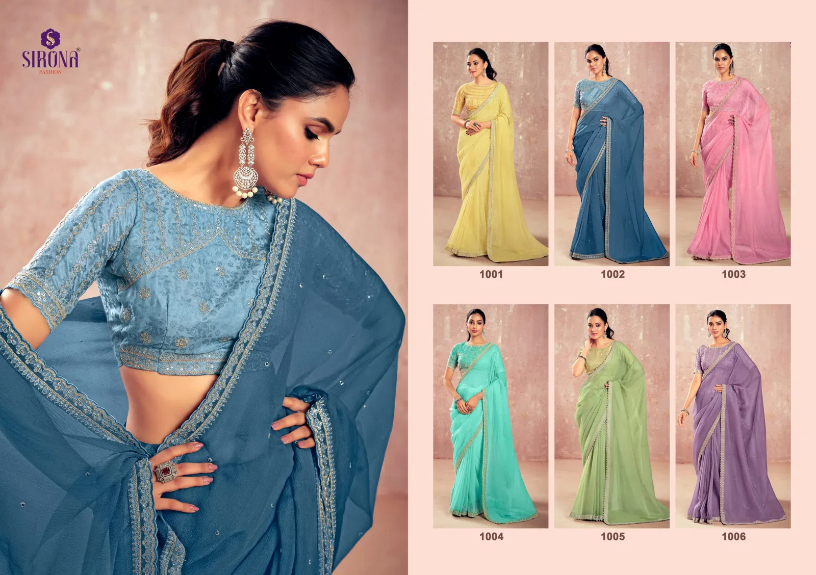 Shamika By Sirona Chiffon Designer Party Wear Sarees Orders In India